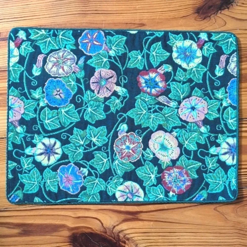 Tapisserie Tapestry by Renaissance Woven Art Green Floral Placemats, Set of 4